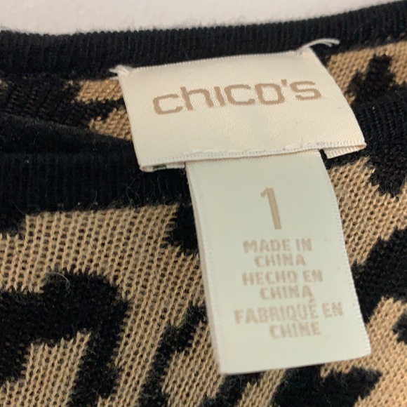 Chico’s size 1 Gold zipper in back size 10 approximately cheetah or leop… - Picture 4 of 4